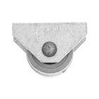 Ролик ТУНДРА выкатной малый с шиной, серый (комплект 10 шт) - фото 25403872