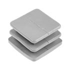 Заглушка ТУНДРА внутренняя 30?30 мм, универсальная, серая (комплект 10 шт) - фото 34891257