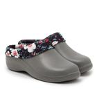 Галоши женские «Цветочки», размер 37-38, серые - Фото 1