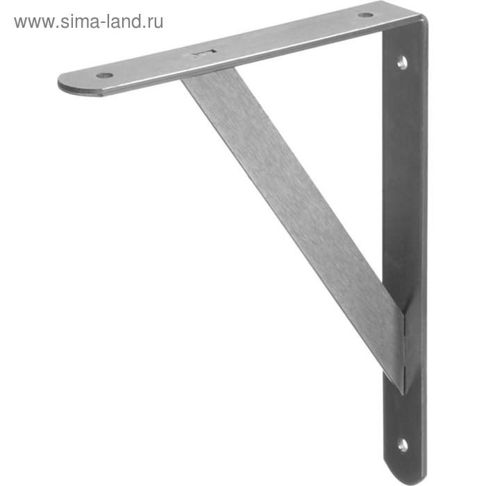 Уголок-кронштейн STAYER "MASTER", усиленный, 250 х 200 х 30 х 4 мм, оцинкованный - Фото 1