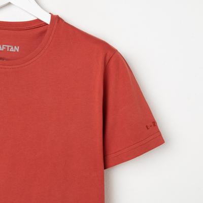 Футболка мужская KAFTAN E-ZONE, 48, кирпичный