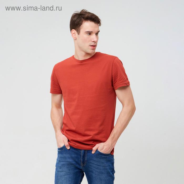 Футболка мужская KAFTAN E-ZONE, 52, кирпичный - Фото 1
