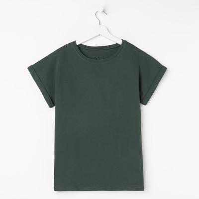 Футболка женская MIST basic, размер 40-42, зелёная
