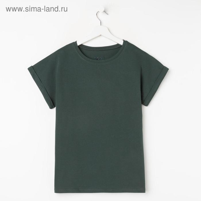 Футболка женская MIST basic, размер 40-42, зелёная