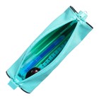 Набор канцелярский 10 предметов (Пенал-тубус 65 х 210 мм, ручки 4 штуки цвет синий , линейка 15 см, точилка, карандаш 2 штуки, текстовыделитель), бирюзовый - Фото 5