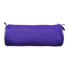 Набор канцелярский 10 предметов (Пенал-тубус 65 х 210 мм, ручки 4 штуки цвет синий , линейка 15 см, точилка, карандаш 2 штуки, текстовыделитель), фиолетовый - Фото 4