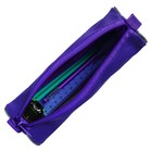 Набор канцелярский 10 предметов (Пенал-тубус 65 х 210 мм, ручки 4 штуки цвет синий , линейка 15 см, точилка, карандаш 2 штуки, текстовыделитель), фиолетовый - фото 9812745