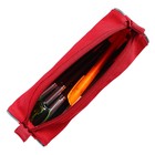 Набор канцелярский 10 предметов (Пенал-тубус 65 х 210 мм, ручки 4 штуки цвет синий, линейка 15 см, точилка, карандаш 2 штуки, текстовыделитель), бордовый - Фото 5