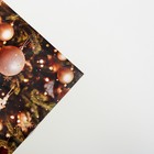 Бумага упаковочная глянцевая «Шары на ёлке», 70 × 100 см - Фото 4