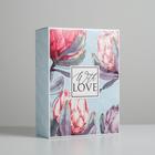 Коробка складная «Цветы», 22 × 30 × 10 см - фото 1590235