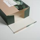 Коробка подарочная складная, упаковка, «Тропики», 22 х 30 х 10 см  (артикул 5276630)  большой выбор товаров оптом и в розницу по низким ценам с доставкой