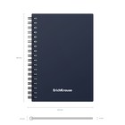 Тетрадь на спирали ErichKrause. Classic А6, 60 листов, в клетку, пластиковая обложка, блок офсет, МИКС - Фото 11