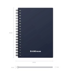 Тетрадь на спирали ErichKrause. Classic А6, 60 листов, в клетку, пластиковая обложка, блок офсет, МИКС - Фото 9