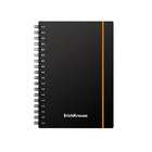 Тетрадь на спирали ErichKrause. Accent А6, 80 листов, в клетку, пластиковая обложка, на резинке, блок офсет, МИКС - Фото 2