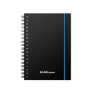 Тетрадь на спирали ErichKrause. Accent А6, 80 листов, в клетку, пластиковая обложка, на резинке, блок офсет, МИКС - Фото 3