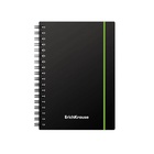 Тетрадь на спирали ErichKrause. Accent А6, 80 листов, в клетку, пластиковая обложка, на резинке, блок офсет, МИКС - Фото 4