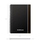 Тетрадь на спирали ErichKrause. Accent А6, 80 листов, в клетку, пластиковая обложка, на резинке, блок офсет, МИКС - Фото 10