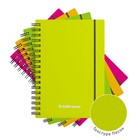 Тетрадь на спирали ErichKrause. Neon А6, 80 листов, в клетку, пластиковая обложка, на резинке, блок офсет, МИКС - Фото 10