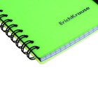 Тетрадь на спирали ErichKrause. Neon А6, 80 листов, в клетку, пластиковая обложка, на резинке, блок офсет, МИКС - Фото 7