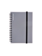 Тетрадь А6 на спирали, 80 листов в клетку, ErichKrause Ice Metallic, пластиковая обложка, на резинке, МИКС 5433511