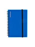 Тетрадь А6 на спирали, 80 листов в клетку, ErichKrause Ice Metallic, пластиковая обложка, на резинке, МИКС 5433511