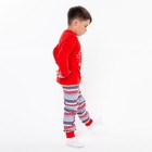 Пижама детская, цвет красный, рост 134 см - Фото 3