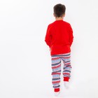 Пижама детская, цвет красный, рост 134 см - Фото 4