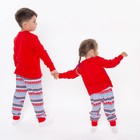 Пижама детская, цвет красный, рост 134 см - Фото 5
