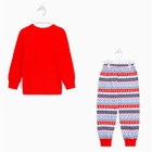 Пижама детская, цвет красный, рост 134 см - Фото 9