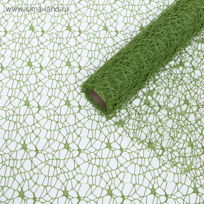 Сетка "Крошет" зеленый, 50 см х 4,5 м К 35 - Фото 1