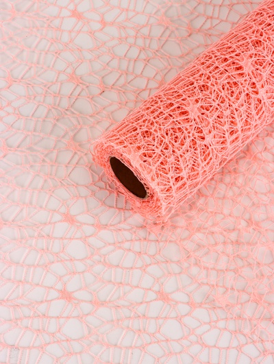 Сетка для цветов и букетов «Крошет», пудра 50 см × 4.5 м К20