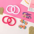 Набор для волос "Улыбка" (4 резинки, 2 зажима, 2 невидимки) солнышко мини 5169442