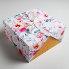 Коробка подарочная, упаковка, «Цветочная», 29,5 х 29,5 х 14,5 см - фото 9098438