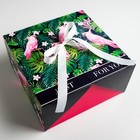 Коробка подарочная, упаковка, «Тропики», 29,5 х 29,5 х 14,5 см - Фото 1