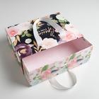 Коробка подарочная «Цветочная», 30 × 22 × 10 см - фото 68049277