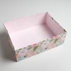 Коробка подарочная «Цветочная», 30 × 22 × 10 см - фото 68049278