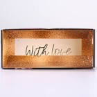 Коробка кондитерская, упаковка «With love», 14,5 х 5 х 6 см - Фото 4