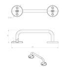 Ручка-скоба ТУНДРА РС-100-3, покрытие полимер, 1 шт. - фото 21148020