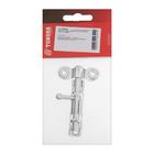 Задвижка ТУНДРА, накладная ЗТ-1 (Ц.Д), покрытие цинк, 1 шт. - фото 21148033