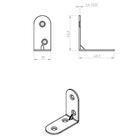 Кронштейн ТУНДРА МК, 40×40 мм, покрытие цинк, 1 шт. 5299404