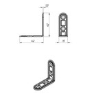 Кронштейн ТУНДРА МК, 42×42 мм, покрытие цинк, 1 шт. 5299417