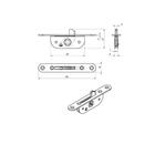 Завертка врезная ТУНДРА ЗР2-2, покрытие цинк, 1 шт. - фото 25477558