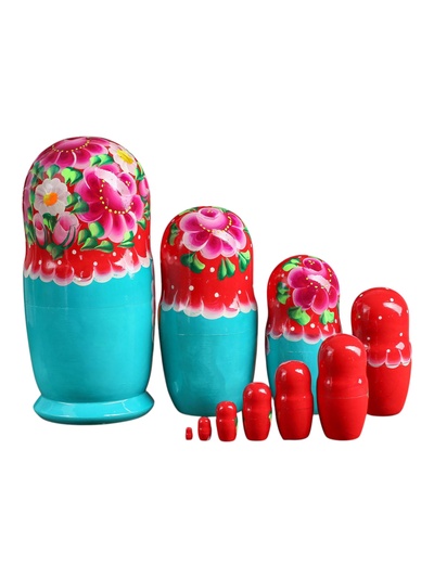 Матрёшка 10 в 1, расписная большая, МИКС