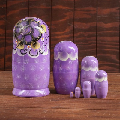 Матрёшка 7 в 1, расписная, цвета МИКС