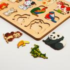 Рамка - вкладыш деревянная «Кто что ест», 12 деталей - Фото 2