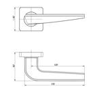 Ручка раздельная BIO ZQ SN/CP-3, цвет матовый никель, хром - Фото 2