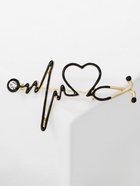 Брошь «Стетоскоп» кардиограмма, цвет чёрный в золоте - Фото 7