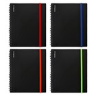 Тетрадь на спирали ErichKrause. Accent А5, 80 листов, в клетку, пластиковая обложка, на резинке, блок офсет, МИКС - Фото 1