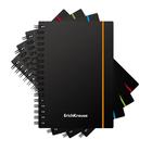 Тетрадь на спирали ErichKrause. Accent А5, 80 листов, в клетку, пластиковая обложка, на резинке, блок офсет, МИКС - Фото 8