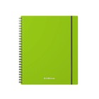 Тетрадь на спирали ErichKrause. Neon А5, 80 листов, в клетку, пластиковая обложка, на резинке, блок офсет, МИКС - Фото 3